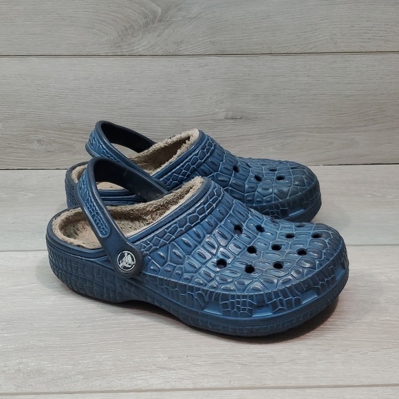 CROCS Shoes - Crocs Women Comfort Crocskin Insulated lined Clogs Mule shoes sz 5
